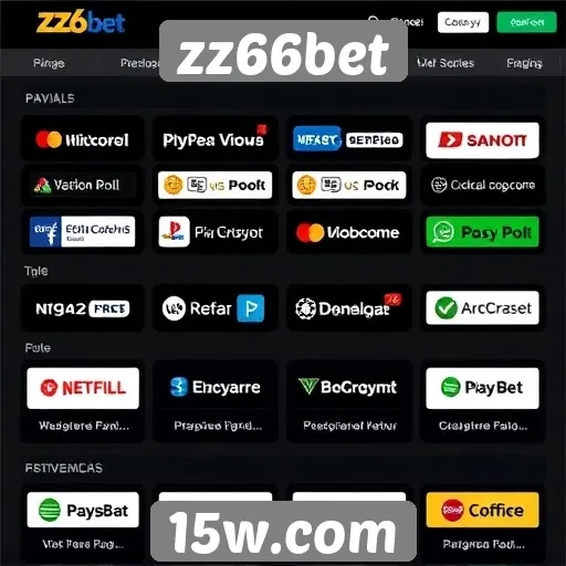 Opções de pagamento no zz66bet